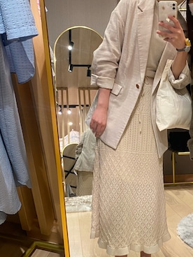 「LILY BROWN（リリーブラウン）のアイテム（その他アウター）」を使った、nnaさん（レディース・158cm）の春コーディネート