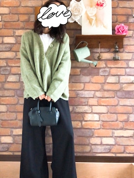 「Happy John（ハッピージョン）のアイテム（パンツ）」を使った、Hi_kaさん（レディース・160cm）の秋コーディネート