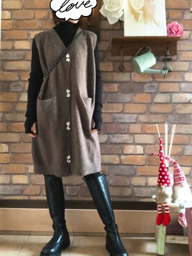 Hi_kaさん（レディース・160cm）の冬コーディネート