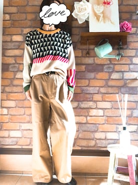 「NANING9（ナンニング）のアイテム」を使った、Hi_kaさん（レディース・160cm）の秋コーディネート