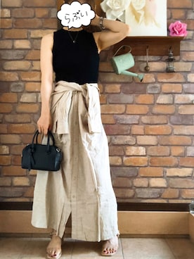 「クレドナ」｜「アイテム（ワンピース/ドレス）」を使った、Hi_kaさん（レディース・160cm）の夏コーディネート