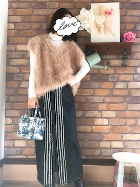 「mood for a day（ムードフォーアデイ）のアイテム」を使った、Hi_kaさん（レディース・160cm）の春コーディネート