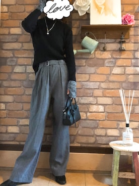 「クレドナ」｜Hi_kaさん（レディース・160cm）の秋コーディネート