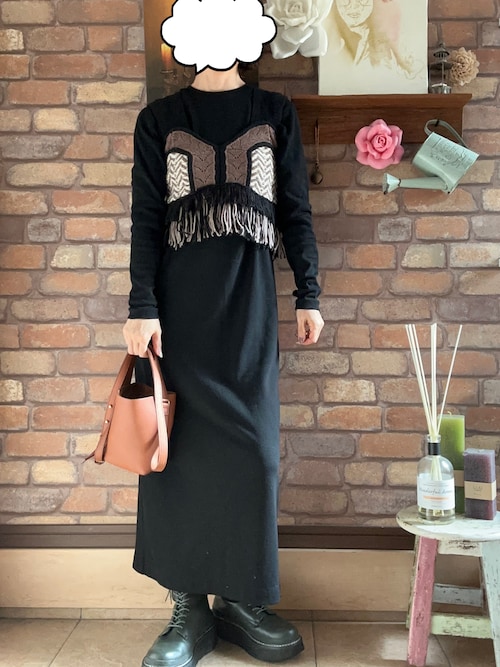 TODAYFUL ジャガードフリンジニットビスチェ TODAYFUL（トゥデイフル）の「ジャガードフリンジニットビスチェ