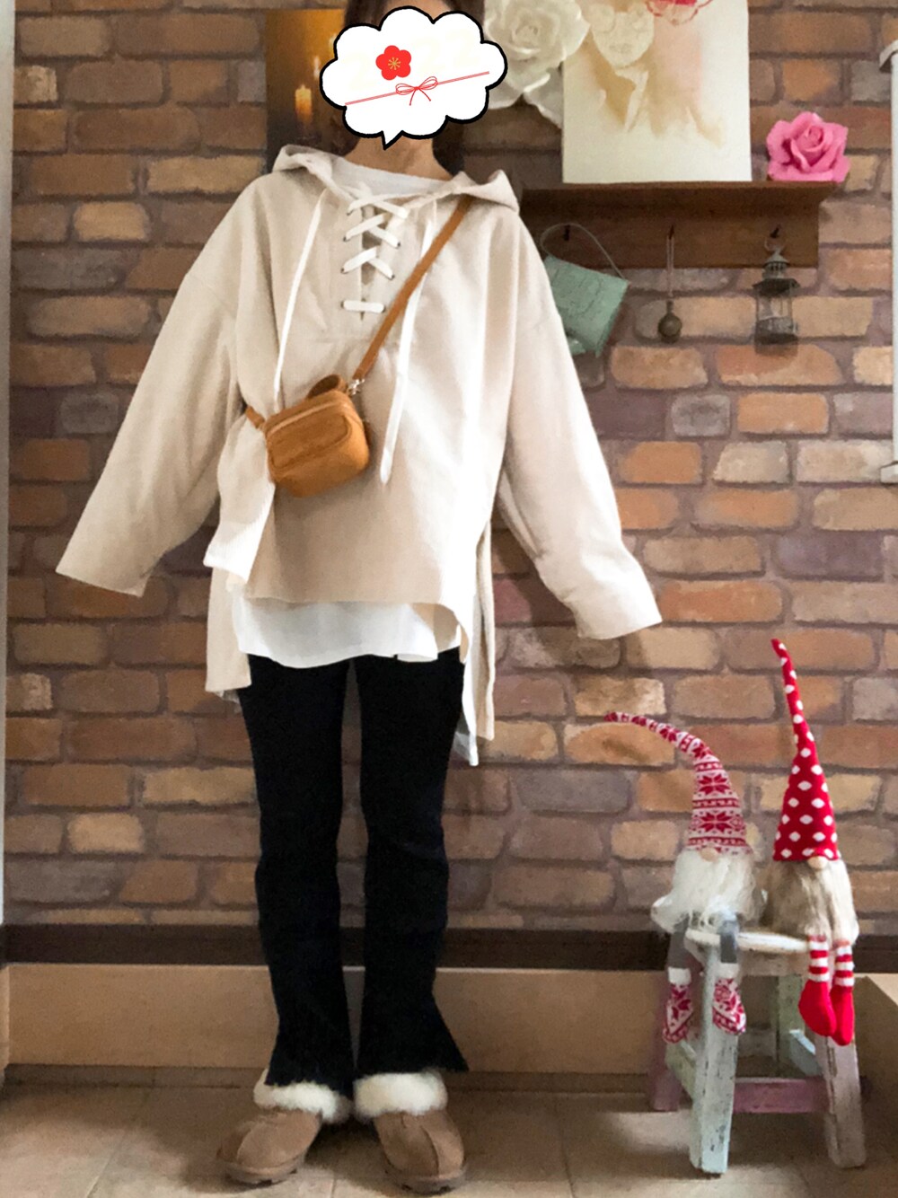 arc(アーク) コーデュロイレースアップパーカーとパンツセット｜セット  