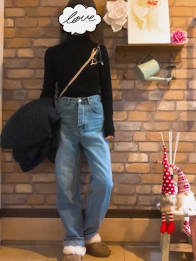 「apres jour mignon（アプレジュールミニョン）のアイテム（ブルゾン）」を使った、Hi_kaさん（レディース・160cm）の冬コーディネート