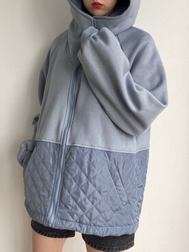 「JUNOAH（ジュノア）のアイテム（ブルゾン）」を使った、だっちさん（レディース・153cm）の春コーディネート