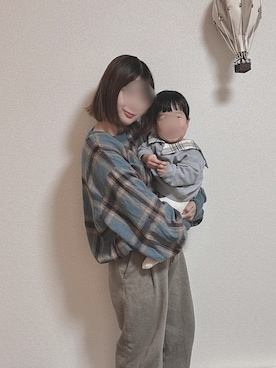 「pairmanon（ペアマノン）のアイテム（スウェット）」を使った、なーちゃんさん（レディース・154cm）の冬コーディネート