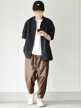 「UNIQLO U」｜motoshi さん（メンズ・176cm）の夏コーディネート