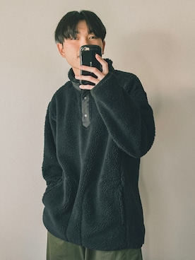 「PUBLUX（パブリュクス）のアイテム（チノパンツ）」を使った、motoshi さん（メンズ・176cm）の冬コーディネート