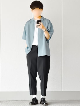 「UNIQLO U」｜motoshi さん（メンズ・176cm）の夏コーディネート