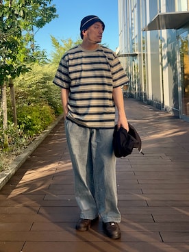 「CIAOPANIC TYPY（チャオパニックティピー）のアイテム（パンツ）」を使った、Yusuke Tanakaさん（メンズ・173cm）の夏コーディネート