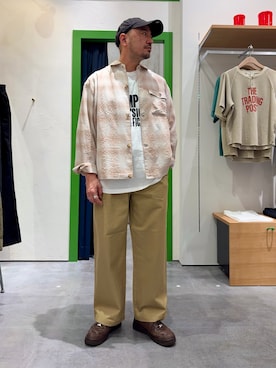 「CIAOPANIC TYPY（チャオパニックティピー）のアイテム（パンツ）」を使った、Yusuke Tanakaさん（メンズ・173cm）の春コーディネート