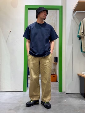 「GEVACO（ゲバコ）のアイテム」を使った、Yusuke Tanakaさん（メンズ・173cm）の春コーディネート