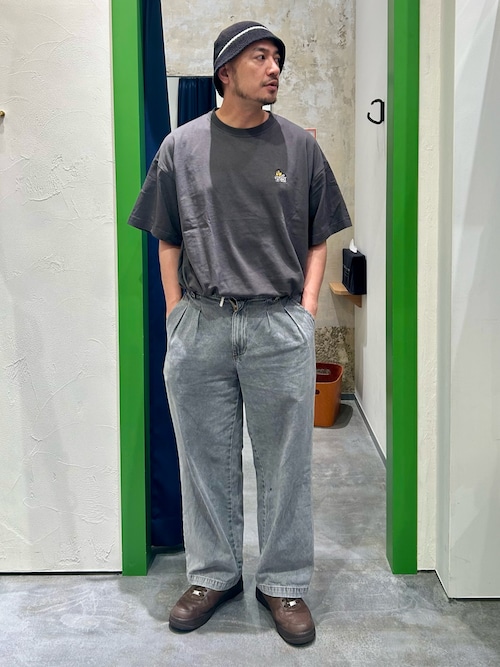 【ojisan】ユニセックスワンポイントサガラ刺繍半袖Tee