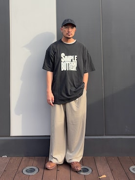 「CIAOPANIC TYPY（チャオパニックティピー）のアイテム」を使った、Yusuke Tanakaさん（メンズ・173cm）の夏コーディネート