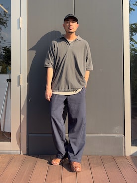 「CIAOPANIC TYPY（チャオパニックティピー）のアイテム」を使った、Yusuke Tanakaさん（メンズ・173cm）の夏コーディネート