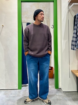 「アイテム（ニット/セーター）」を使った、Yusuke Tanakaさん（メンズ・173cm・40代）の秋コーディネート