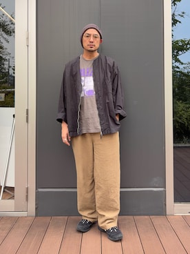「CIAOPANIC TYPY（チャオパニックティピー）のアイテム（パンツ）」を使った、Yusuke Tanakaさん（メンズ・173cm）の夏コーディネート