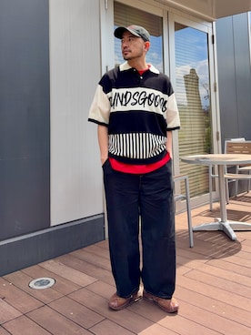 「CIAOPANIC TYPY（チャオパニックティピー）のアイテム」を使った、Yusuke Tanakaさん（メンズ・173cm）の春コーディネート