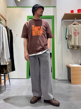 「CIAOPANIC TYPY（チャオパニックティピー）のアイテム（パンツ）」を使った、Yusuke Tanakaさん（メンズ・173cm）の春コーディネート