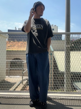 「アイテム（デニムパンツ）」を使った、Yusuke Tanakaさん（メンズ・173cm・40代）の夏コーディネート