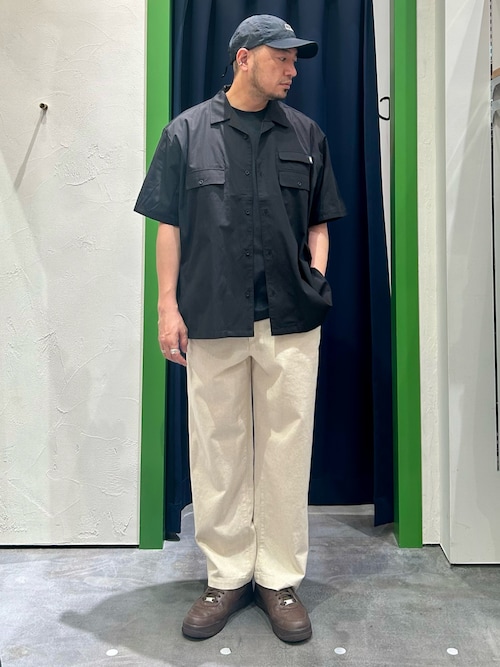 コットンリネンワイドパンツ