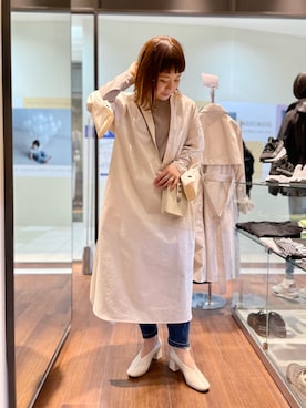 「ビーセカンド」｜「アイテム（ワンピース/ドレス）」を使った、キムラアスミさん（レディース・156cm）の春コーディネート