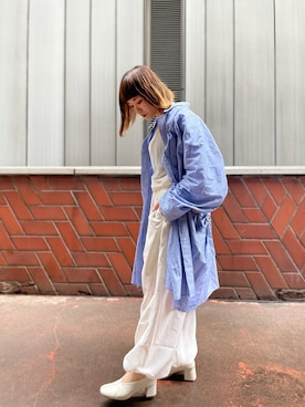 「NAKAGAMI（ナカガミ）のアイテム」を使った、キムラアスミさん（レディース・156cm）の春コーディネート