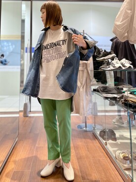 「ビーセカンド」｜「アイテム（パンプス）」を使った、キムラアスミさん（レディース・156cm）の春コーディネート