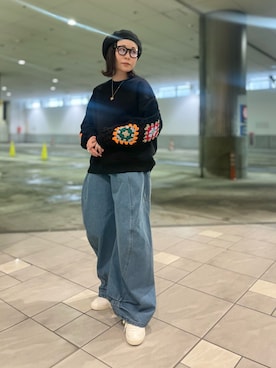 「DISCOVERED（ディスカバード）のアイテム」を使った、キムラアスミさん（レディース・156cm）の冬コーディネート