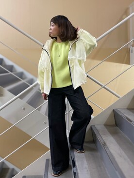 「AULA AILA」｜「アイテム（ブルゾン）」を使った、キムラアスミさん（レディース・156cm）の冬コーディネート