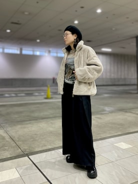 「アイテム（ブルゾン）」を使った、キムラアスミさん（レディース・156cm・30代）の秋コーディネート