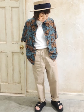 「uncut bound」｜キムラアスミさん（レディース・156cm・30代）の夏コーディネート