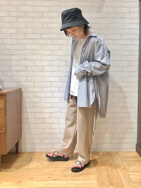 「uncut bound」｜キムラアスミさん（レディース・156cm・30代）の夏コーディネート