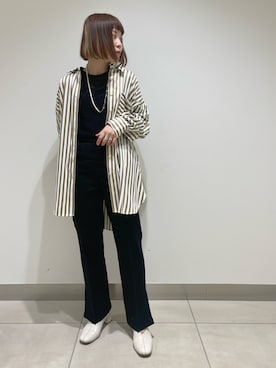 「ビーセカンド」｜「アイテム（パンプス）」を使った、キムラアスミさん（レディース・156cm）の春コーディネート