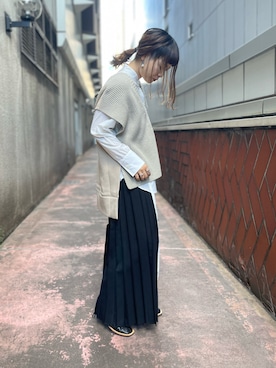 「THE KEIJI（ザ ケイジ）のアイテム」を使った、キムラアスミさん（レディース・156cm）の夏コーディネート