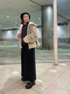 「アイテム（ブルゾン）」を使った、キムラアスミさん（レディース・156cm・30代）の秋コーディネート