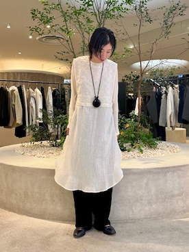 「アイテム（チュニック）」を使った、takagiさん（レディース・163cm）の秋コーディネート