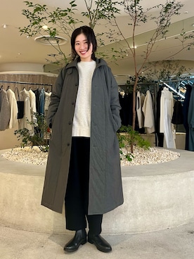 「アイテム（ダウンジャケット/コート）」を使った、takagiさん（レディース・163cm）の秋コーディネート