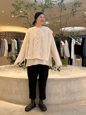 「アイテム（ヘアバンド）」を使った、takagiさん（レディース・163cm）の秋コーディネート