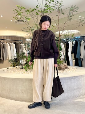 「アイテム（ベスト）」を使った、takagiさん（レディース・163cm）の秋コーディネート