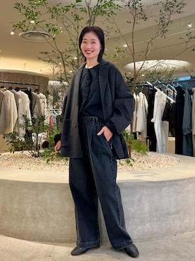 「イチ推しジャケットスタイル」｜「アイテム（その他アウター）」を使った、takagiさん（レディース・163cm）の秋コーディネート