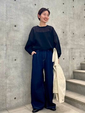 「アイテム（アンダーウェア）」を使った、takagiさん（レディース・163cm）の冬コーディネート