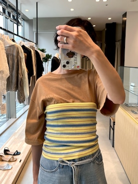 「URBAN RESEARCH DOORS（アーバンリサーチドアーズ）のアイテム（デニムパンツ）」を使った、takagi kotomiさん（レディース・163cm）の春コーディネート