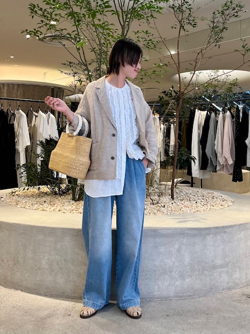 コットンクロップドパンツ
