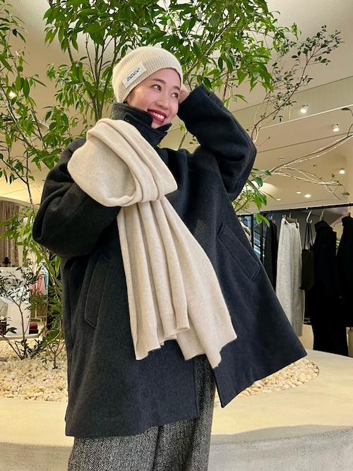 ウールバックタックショートコート（ステンカラーコート）｜かぐれ