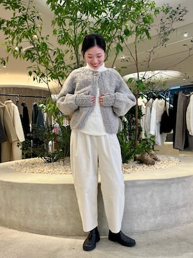 「アイテム（ベルト）」を使った、takagi kotomiさん（レディース・163cm）の秋コーディネート