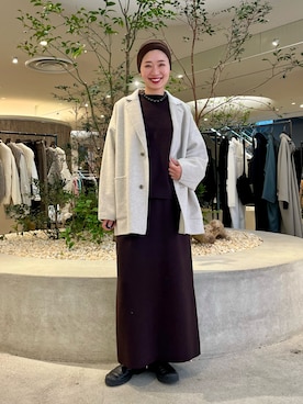 「アイテム（ヘアバンド）」を使った、takagiさん（レディース・163cm）の秋コーディネート