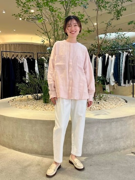 「ブラウスが主役の春コーデ」｜takagiさん（レディース・163cm）の春コーディネート